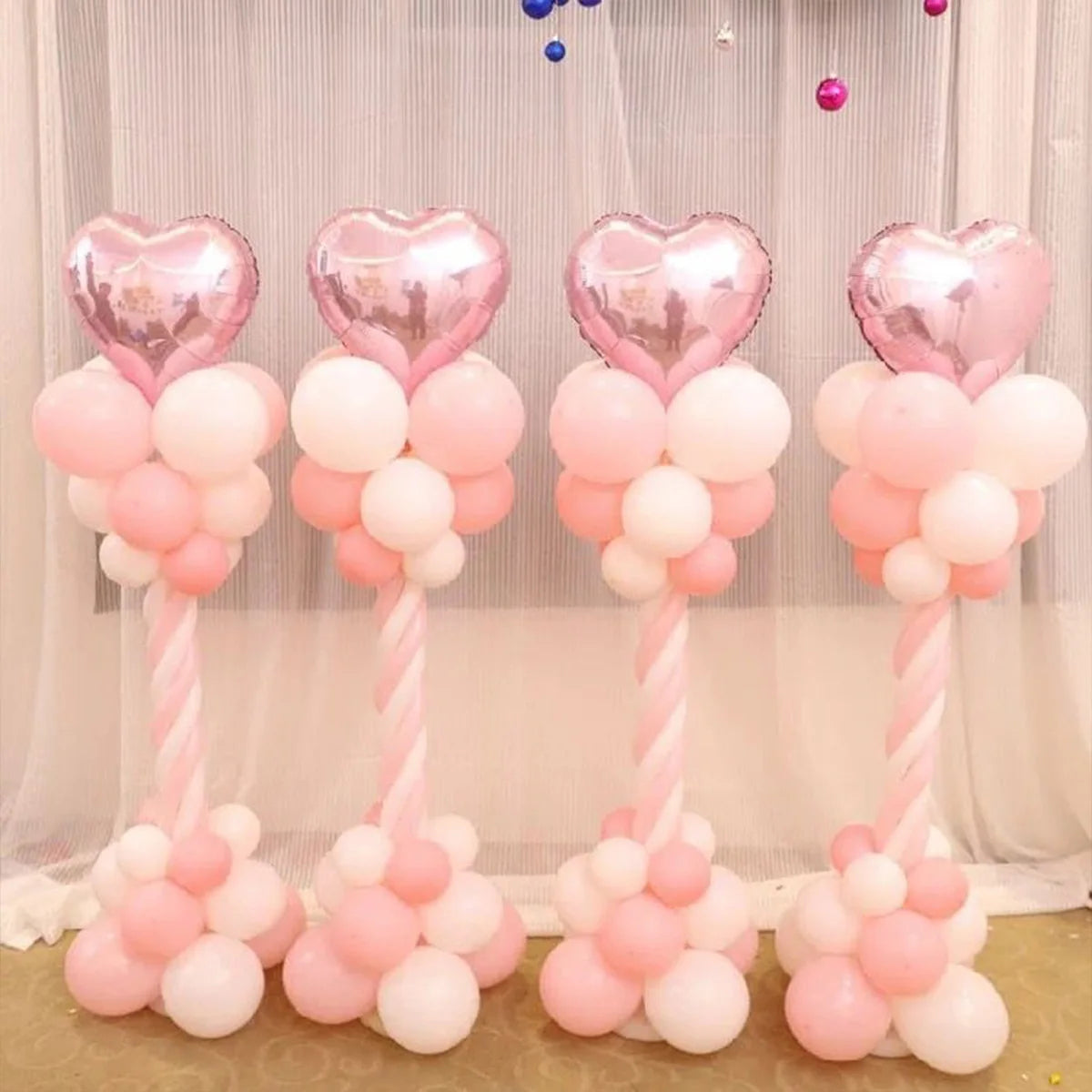 Adjustable Balloon Column Stand Kit Base and Pole Decorations for Baby Shower Graduation Birthday Wedding Party Balloon Tower