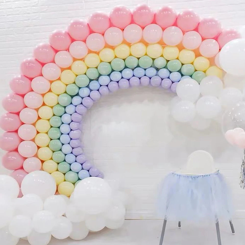 137pcs Bohemian Rainbow Balloon Garland Arch Kit Macaron Pastel Balloon Wedding Birthday Party Decorations Kids Girl Baby Shower