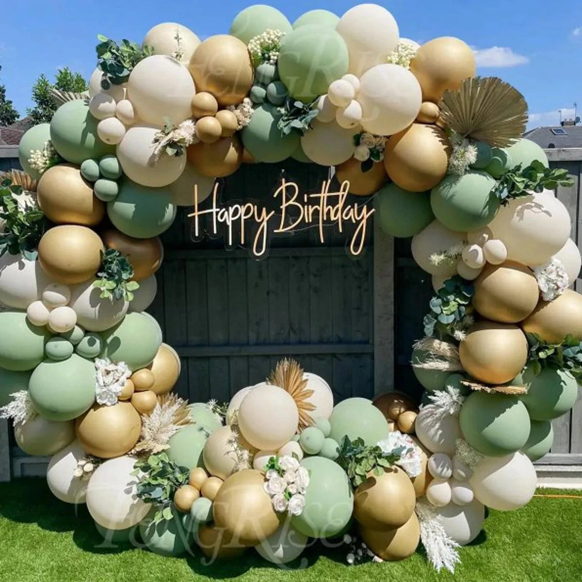 Green Balloon Garland Arch Kit Wedding Balloon Decorations Birthday Party Decor Kids Jungle Safari Party Balloon Baby Sho