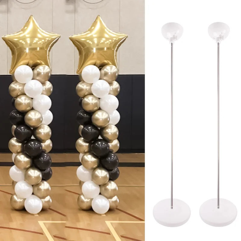 Adjustable Balloon Column Stand Kit Base and Pole Decorations for Baby Shower Graduation Birthday Wedding Party Balloon Tower