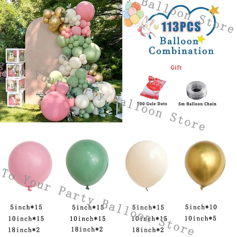 Gender Reveal Party Decorations Balloons Garland Arch Kit Maca Pink Blue Ballon Boy Or Girl Baby Shower Happy 1st Birthday Decor