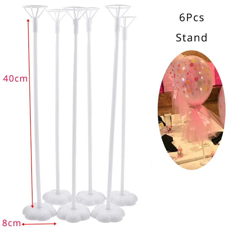 Adjustable Balloon Column Stand Kit Base and Pole Decorations for Baby Shower Graduation Birthday Wedding Party Balloon Tower