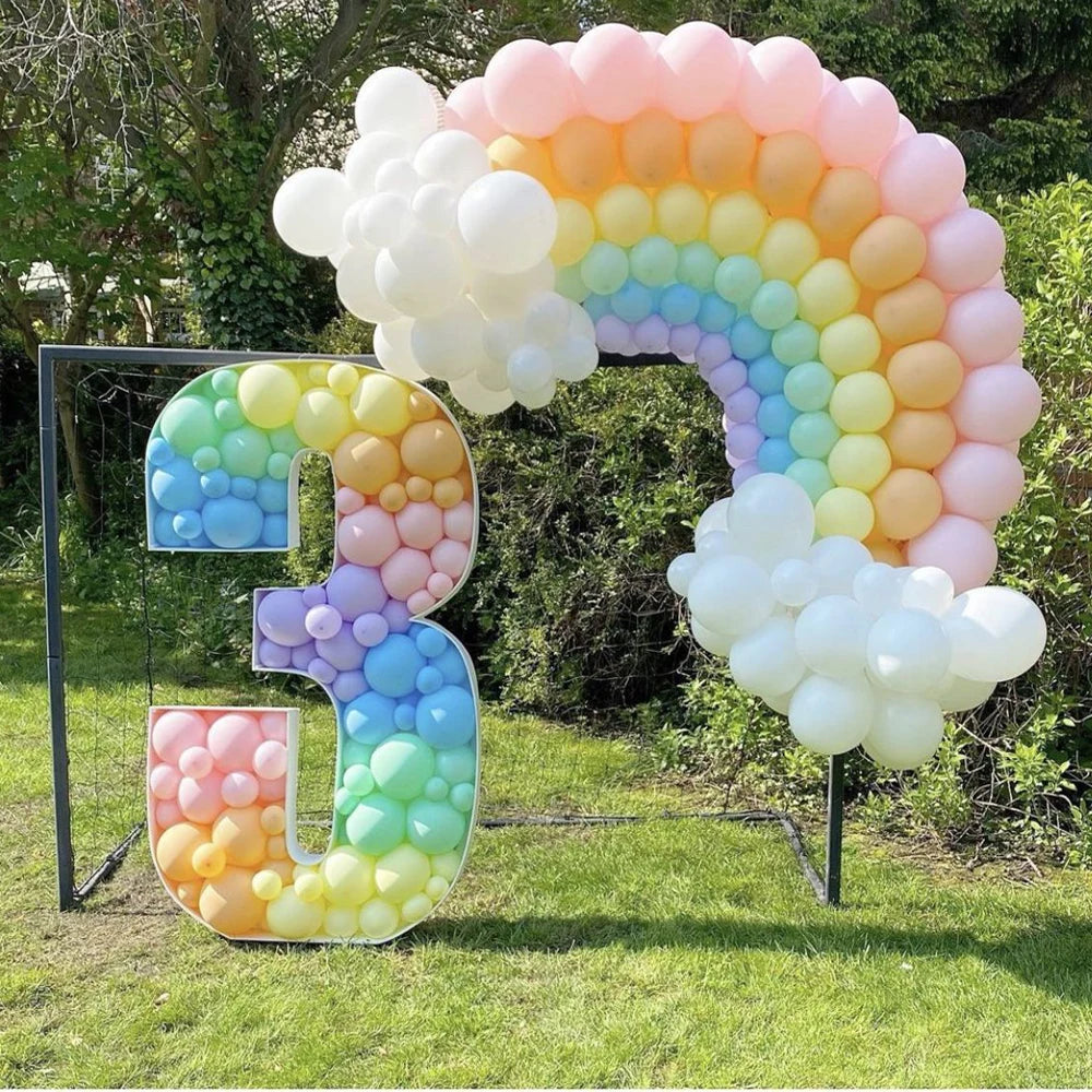 137pcs Bohemian Rainbow Balloon Garland Arch Kit Macaron Pastel Balloon Wedding Birthday Party Decorations Kids Girl Baby Shower