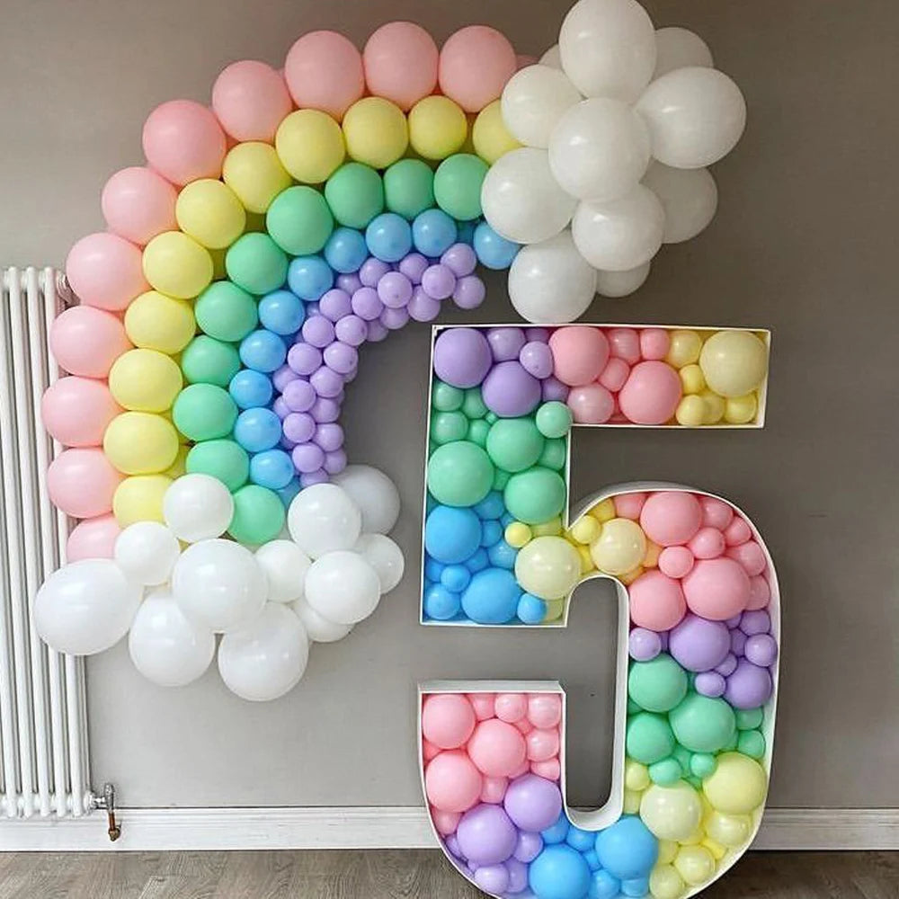 137pcs Bohemian Rainbow Balloon Garland Arch Kit Macaron Pastel Balloon Wedding Birthday Party Decorations Kids Girl Baby Shower