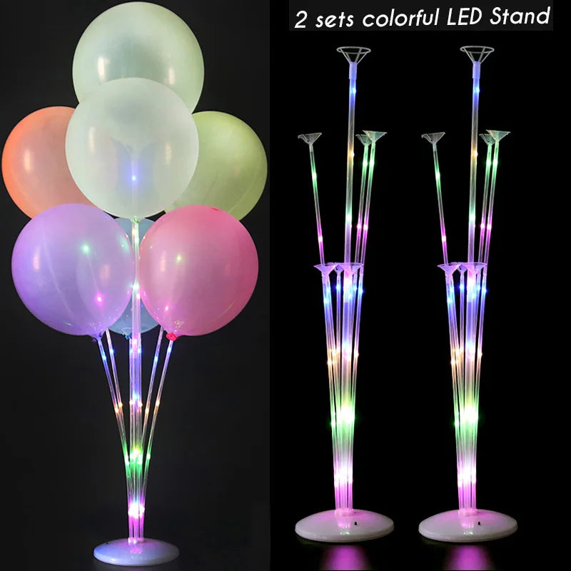 Adjustable Balloon Column Stand Kit Base and Pole Decorations for Baby Shower Graduation Birthday Wedding Party Balloon Tower